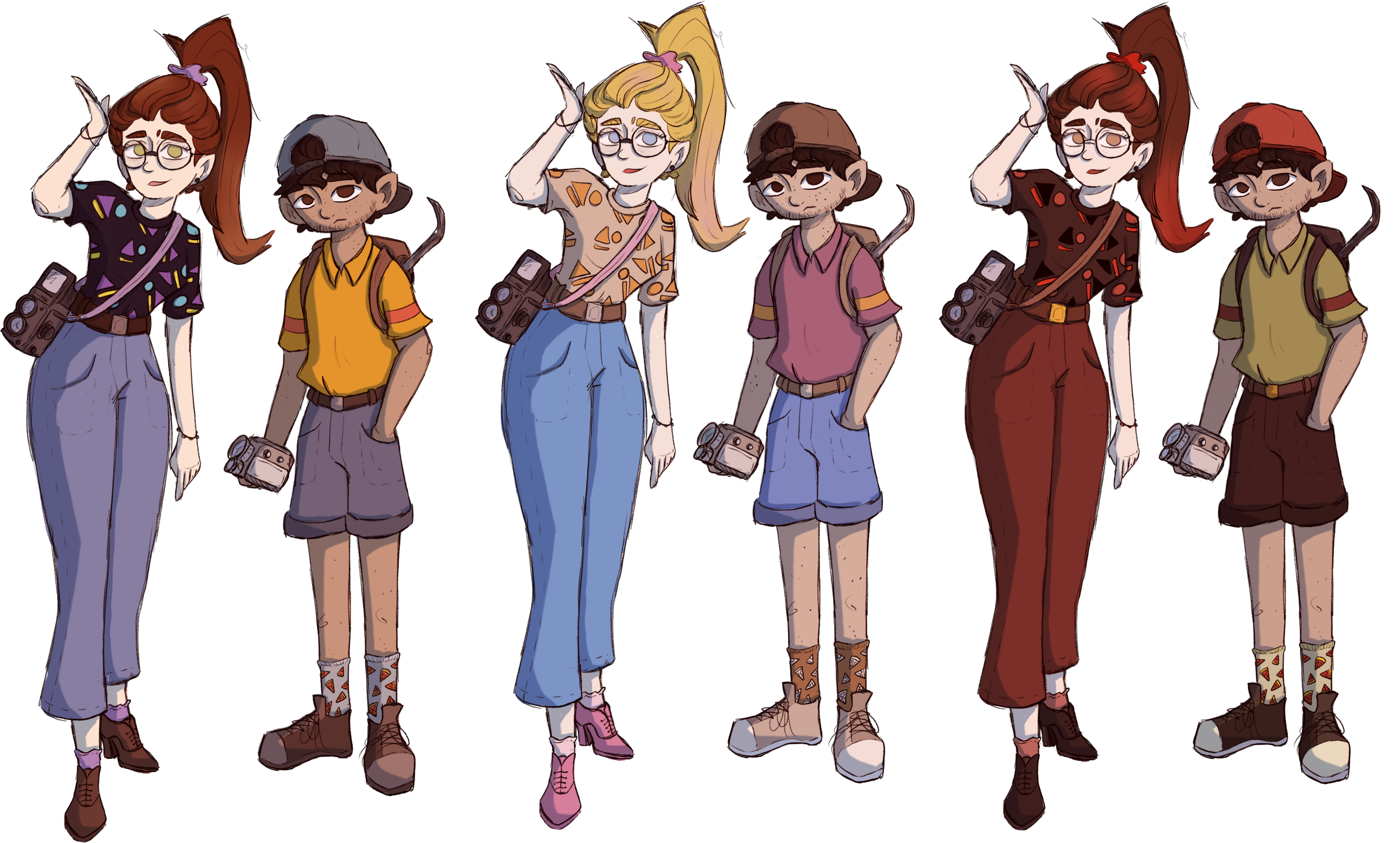 Illustration of Some Original Characters