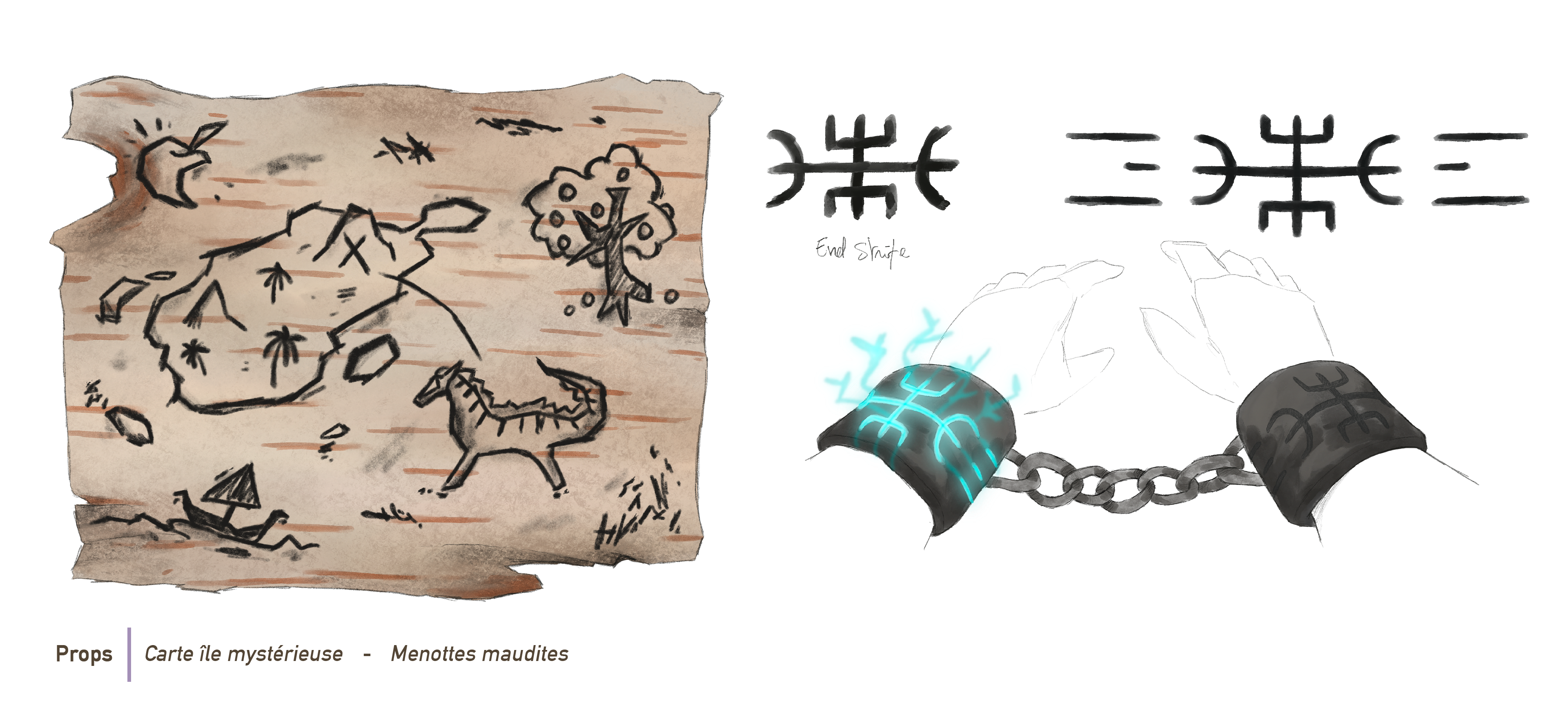 Props Carte et Menottes