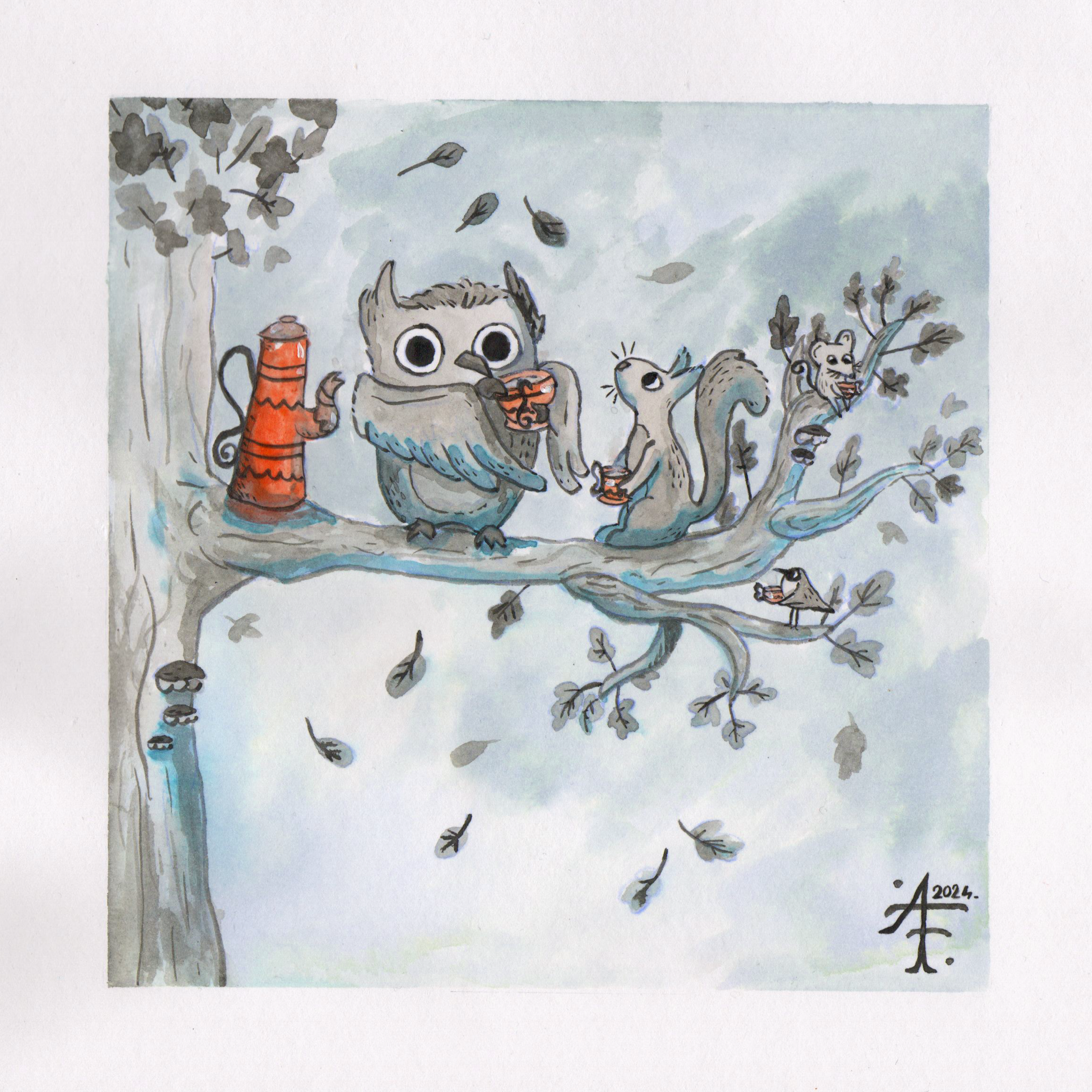 Illustration Jour 1 Inktober