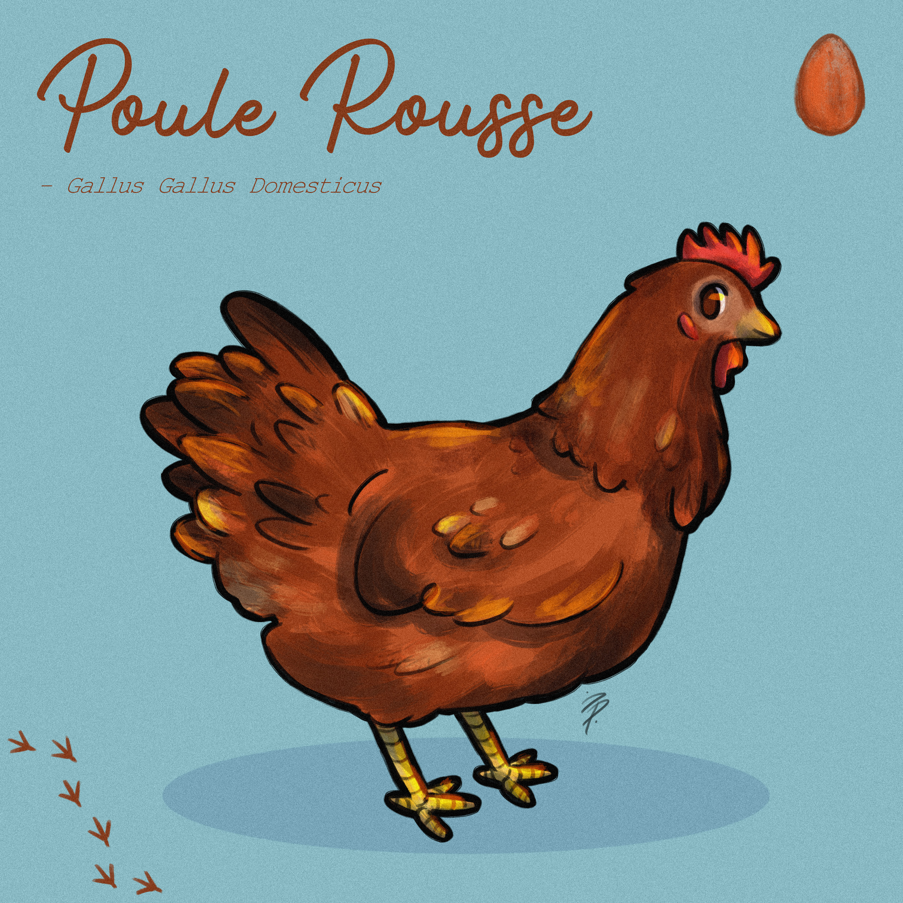 Illustration of Red Hen